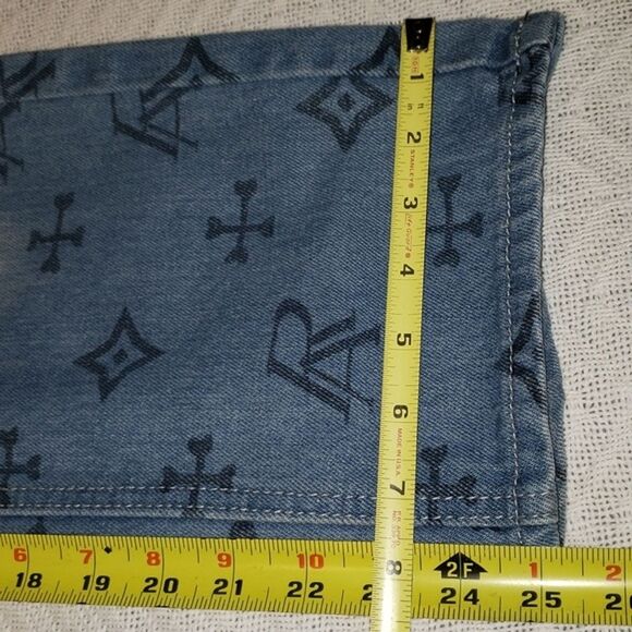 Girls Denim on Denim Set Ruthless ART VTG Logo Jeans Size 8 Vest size 12 - Picture 12 of 13